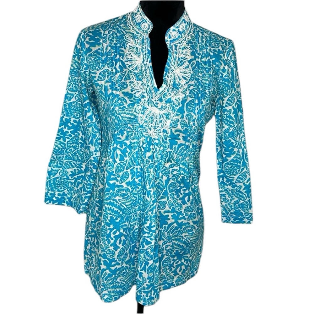 Lilly Pulitzer Sarasota Shorely Kaftan Tunic Women’s Size XS